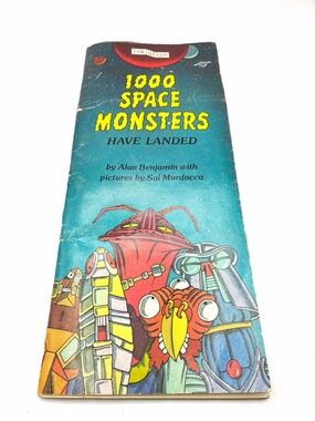 Vintage 1980 Scholastic 1000 Space Monsters Have Landed Flip Book Sci Fi